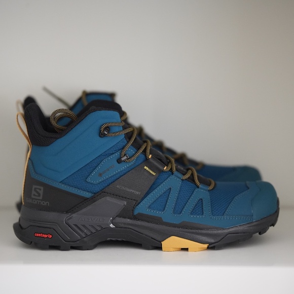 Salomon X Ultra 4 Mid GTX Gore-Tex Hiking Boots Waterproof Legion/Black/Leaf Men